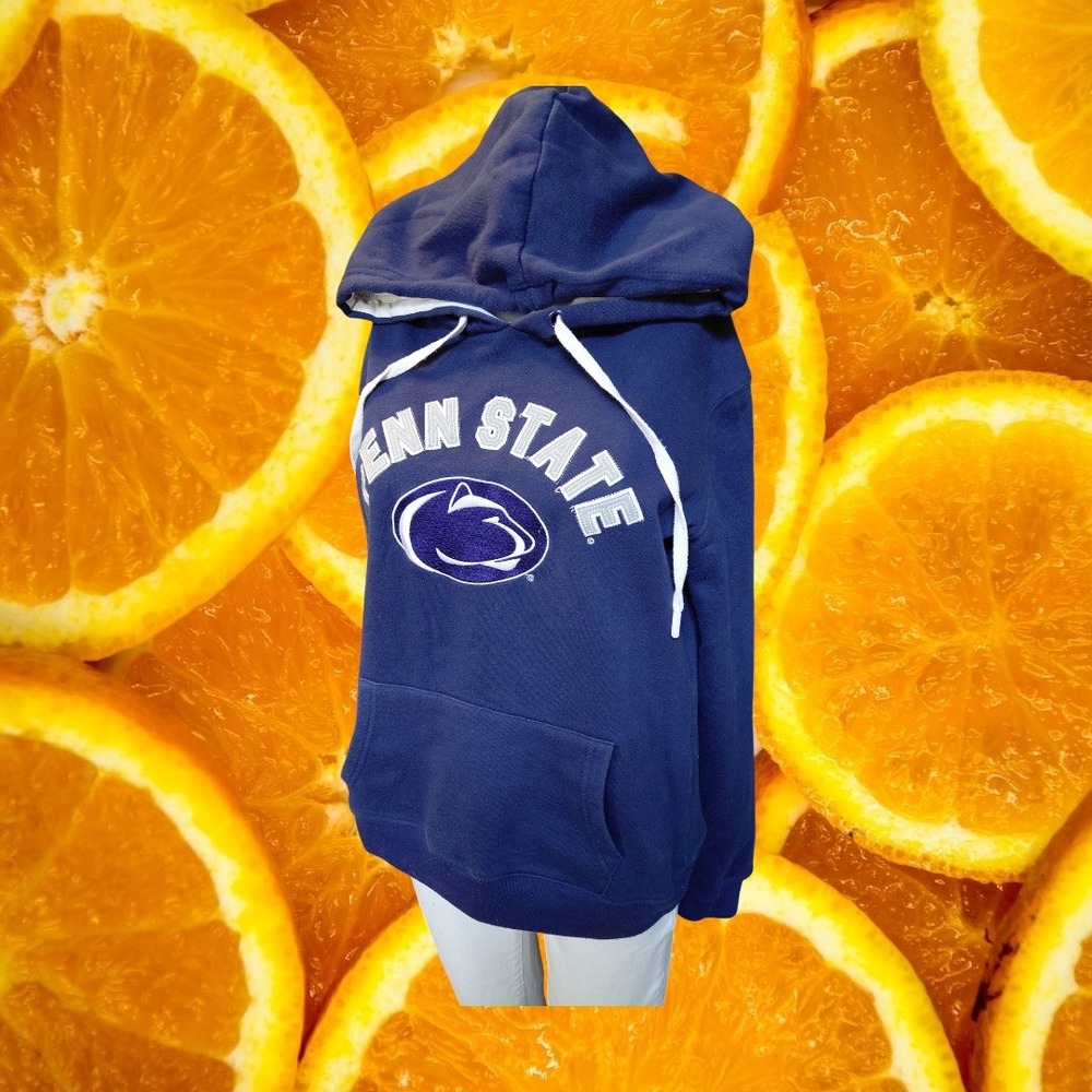 Penn‎ State Nittany Lions Navy Blue Hoodie Sweatshirt J America Size M